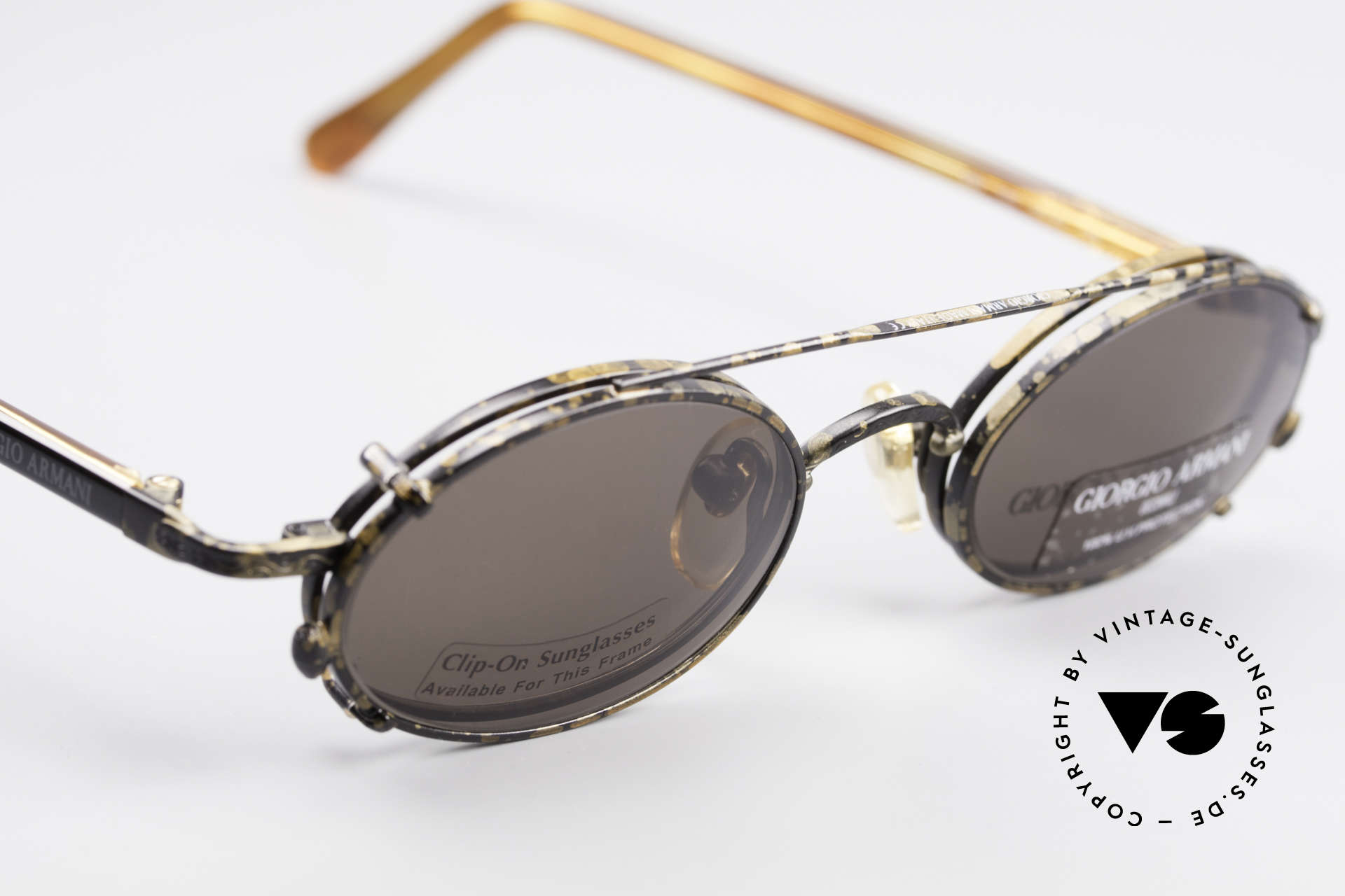 armani glasses clip on