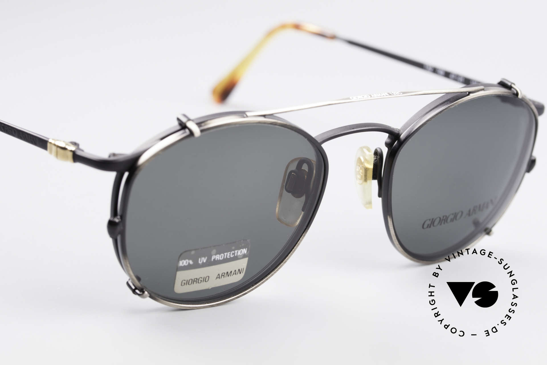 armani glasses clip on