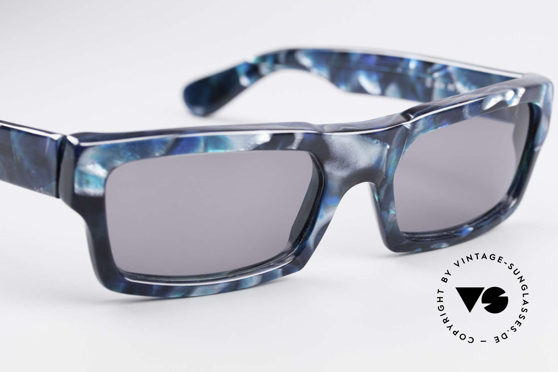 Lunettes De Soleil Vintage Alain Mikli - Années 80 - Style Futuriste - Noir/Blanc - Occasion