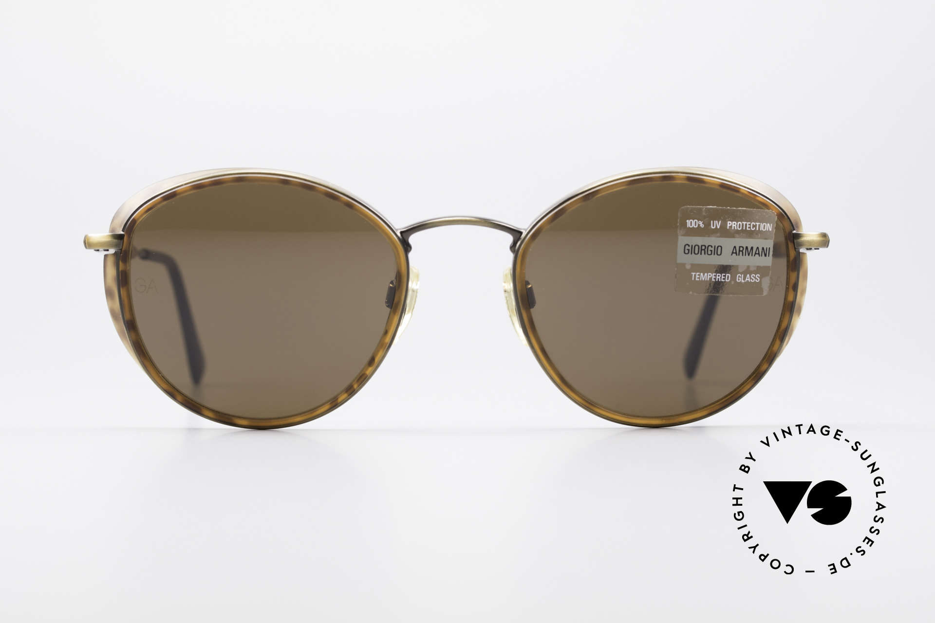 Sunglasses Giorgio Armani 655 Vintage Round 90's Shades