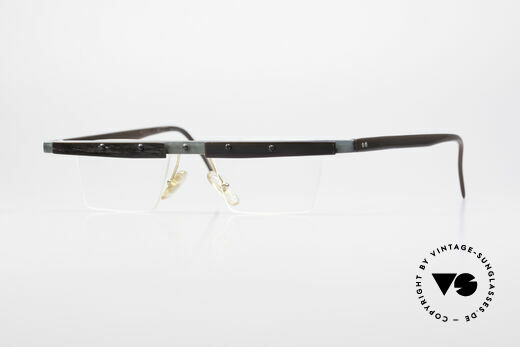 Theo Belgium Lambeta 80's Buffalo Horn Eyeglasses Details