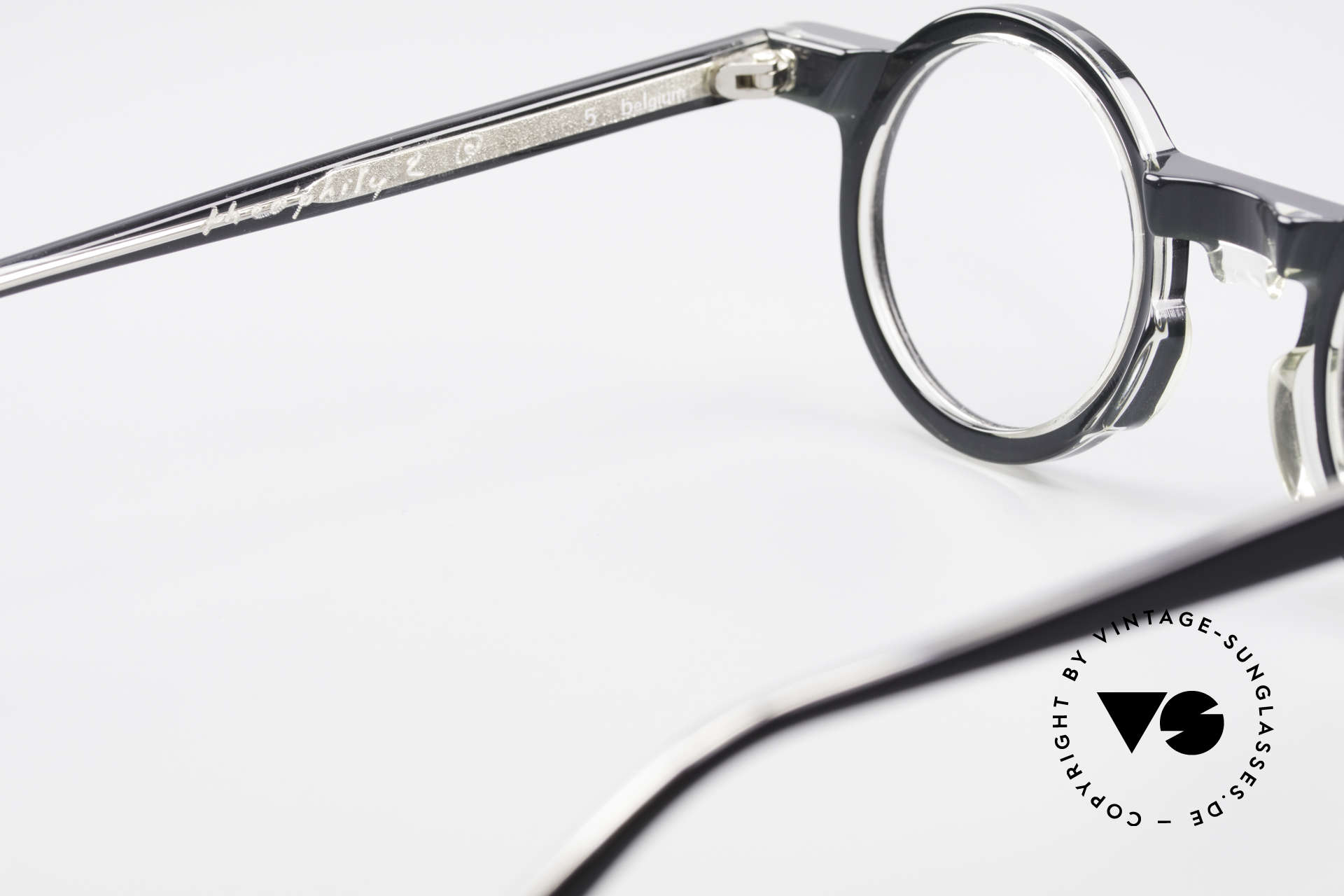 Glasses Theo Belgium Phily Round Designer Eyeglasses