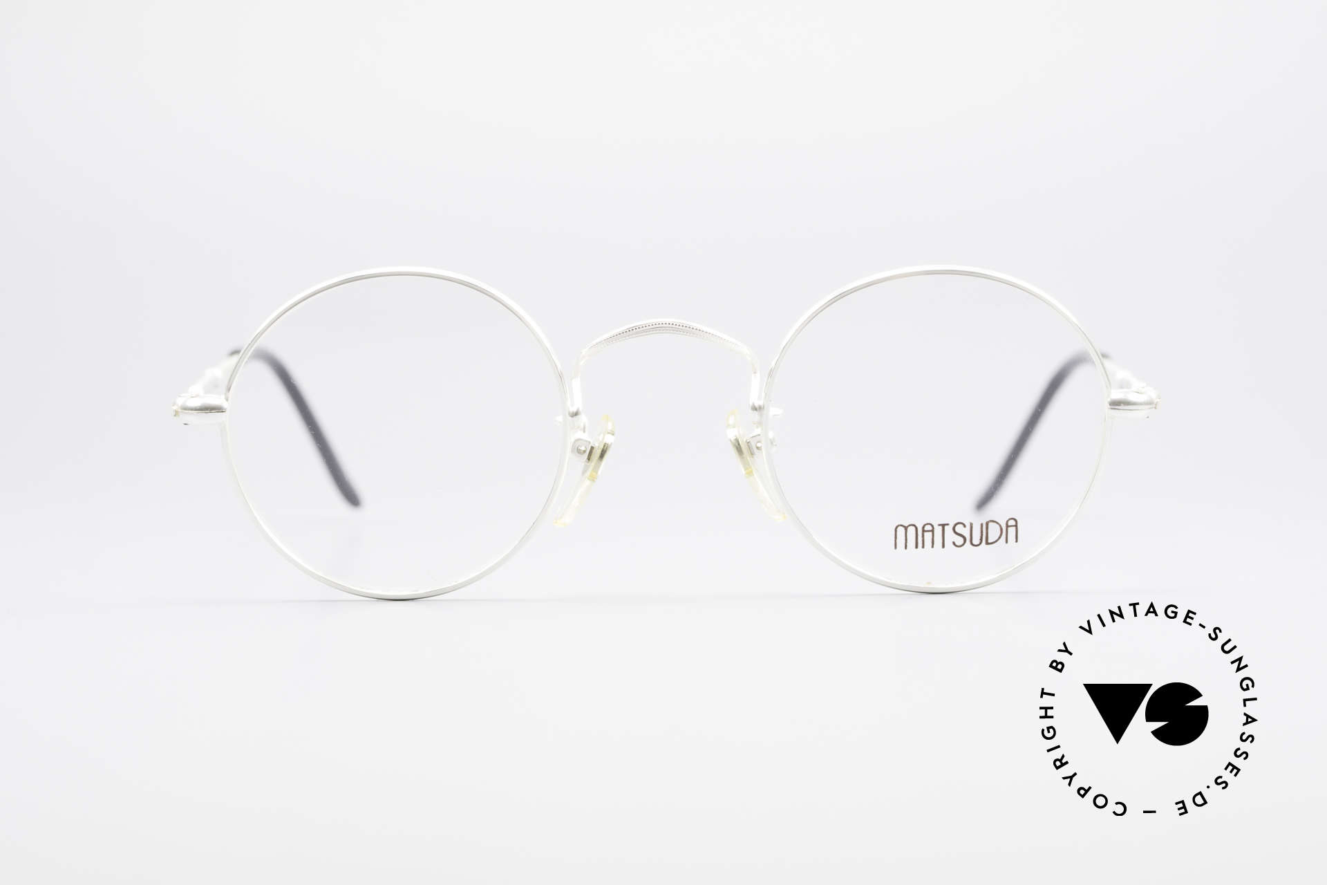Matsuda 2872 90's Designer Glasses Round, outstanding craftsmanship by the Japanese manufactory, Made for Men and Women