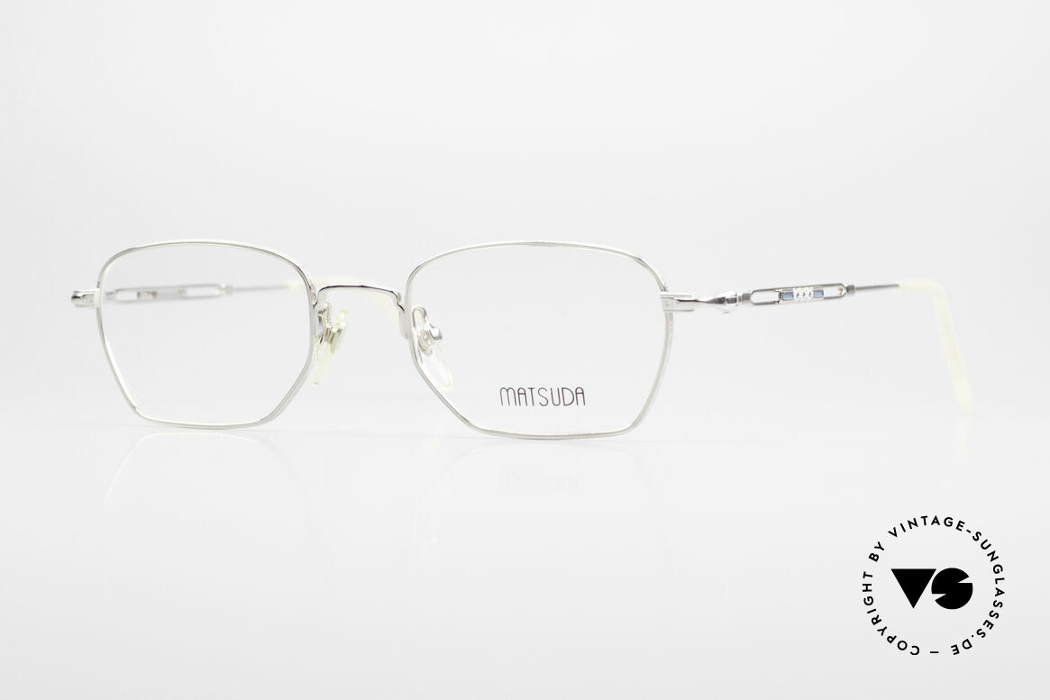 Matsuda 2882 Vintage Eyeglasses Square, vintage Matsuda designer eyeglasses from the 90s, Made for Men