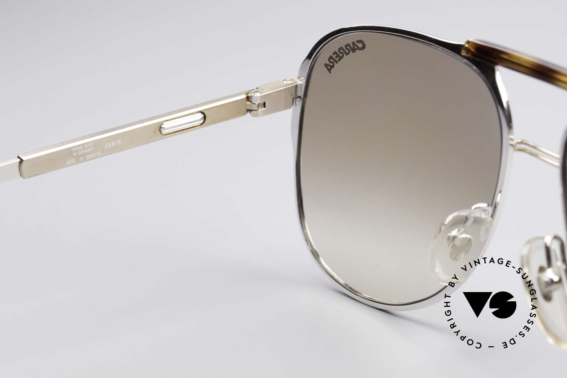 Carrera 5320 Adjustable Temples 80's Vario, Carrera lenses; spring hinges, + Movado pouch!, Made for Men