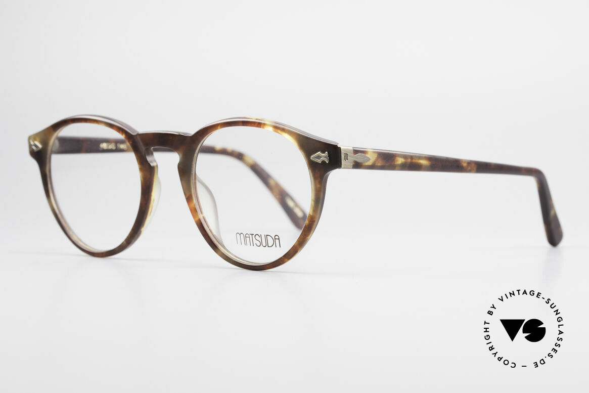 Matsuda 2303 Panto Vintage Eyeglasses, a true classic in coloring and design, medium size 46-20, Made for Men and Women