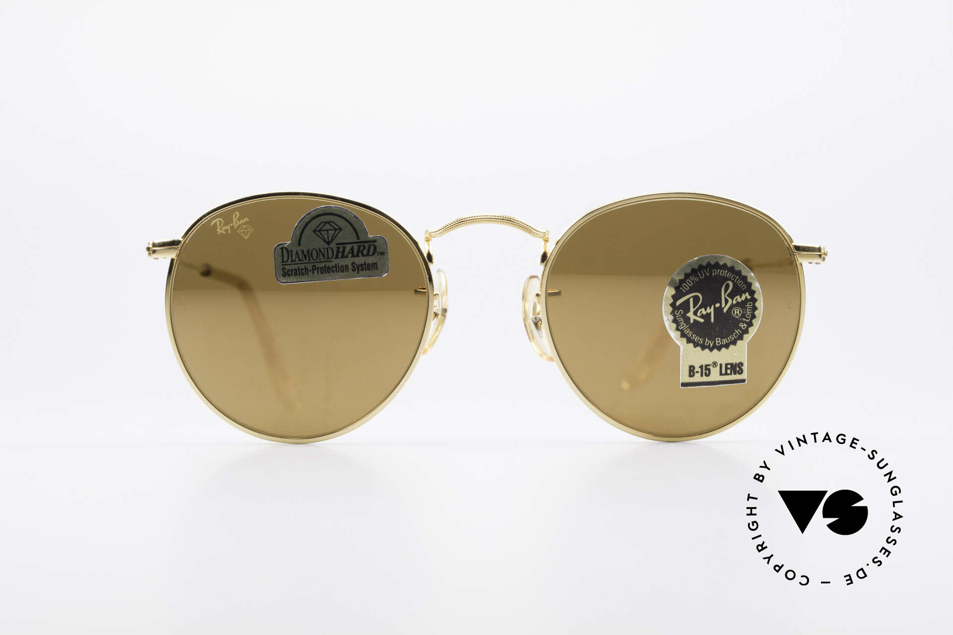 ray ban aviator with diamond logo