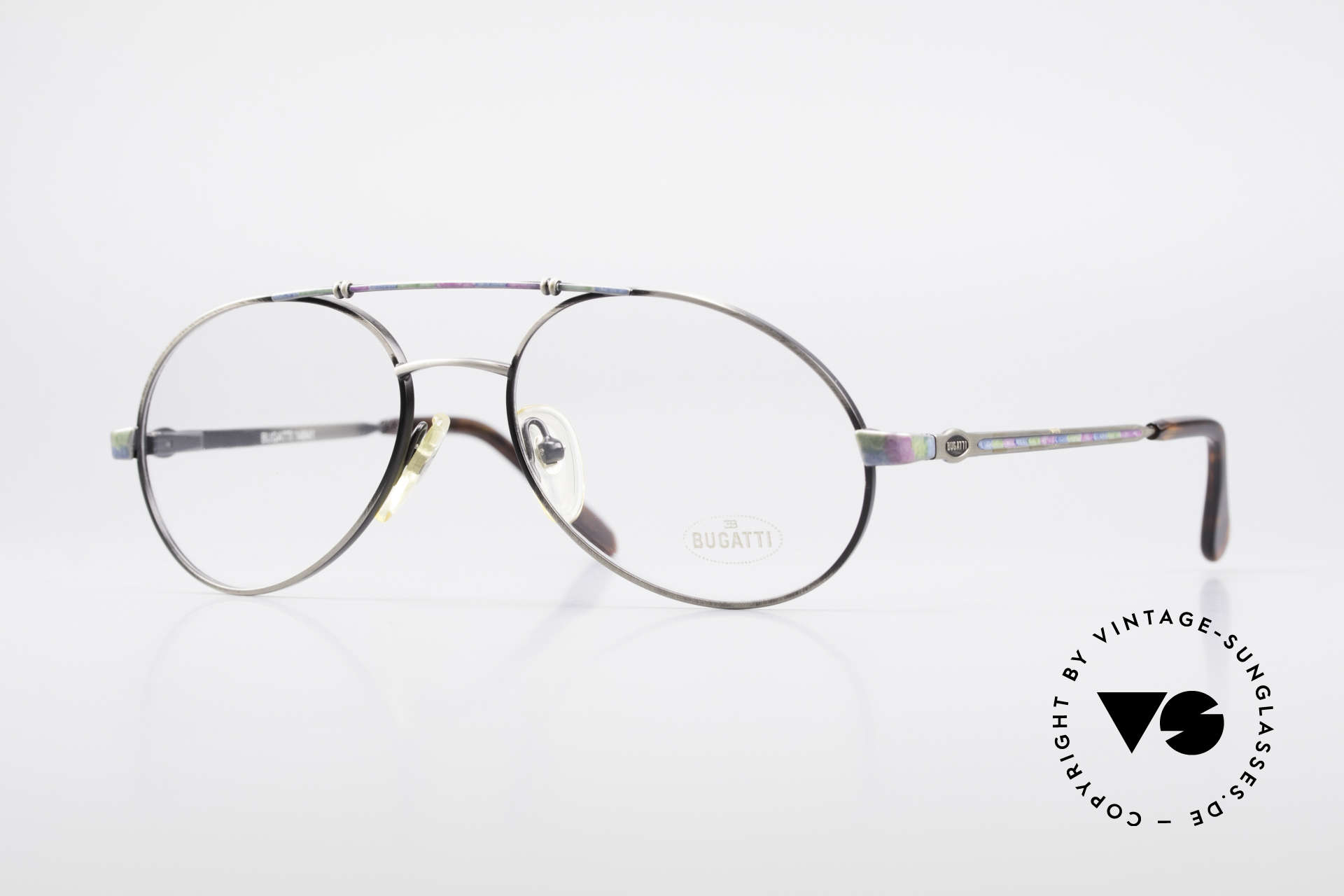 Bugatti 14841 Titanium Luxury Eyeglasses, very elegant designer eyeglass-frame by BUGATTI, Made for Men