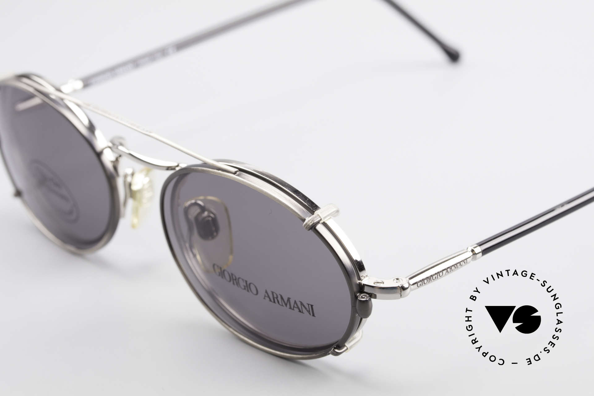 armani glasses clip on