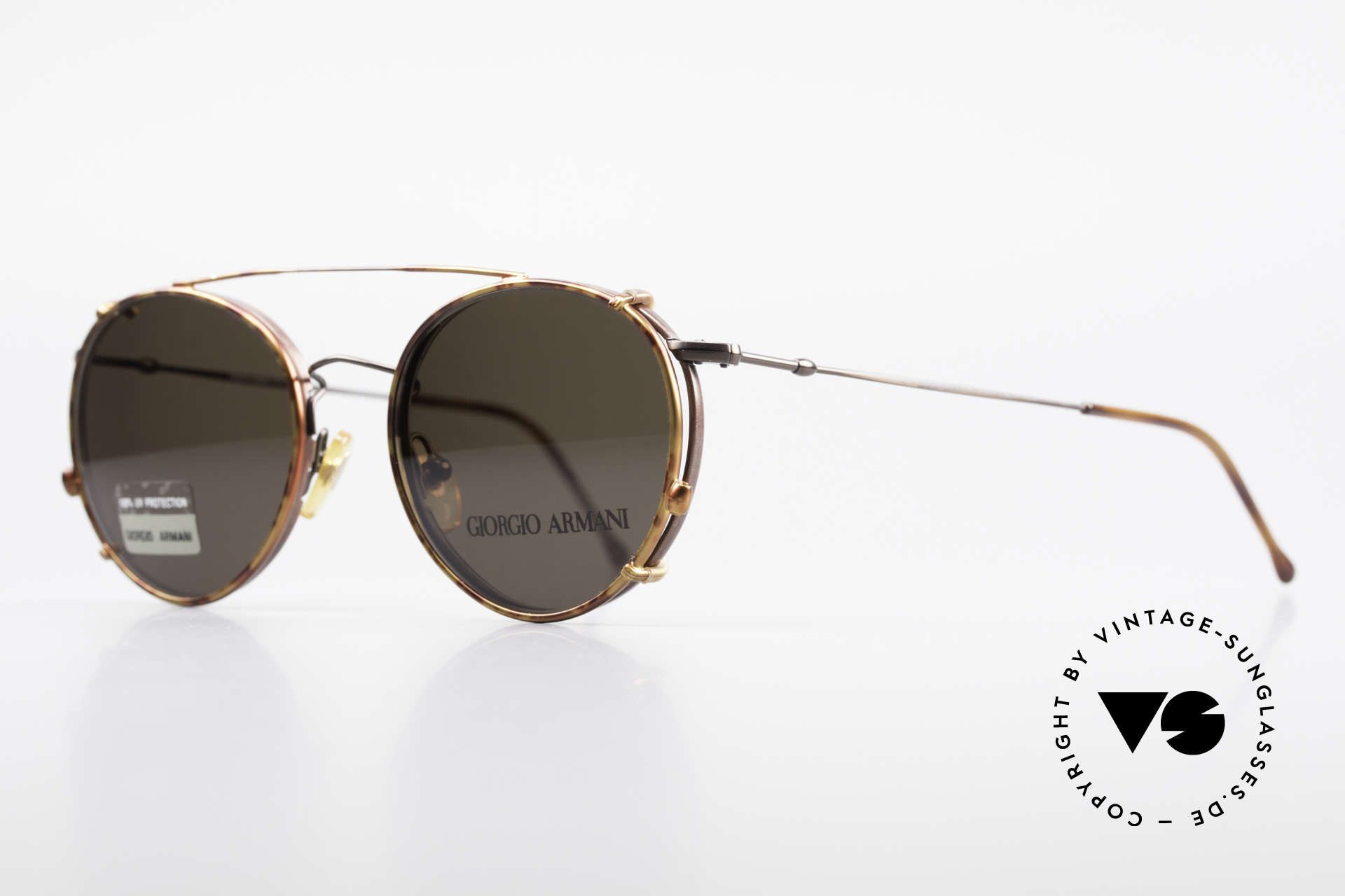 armani glasses clip on