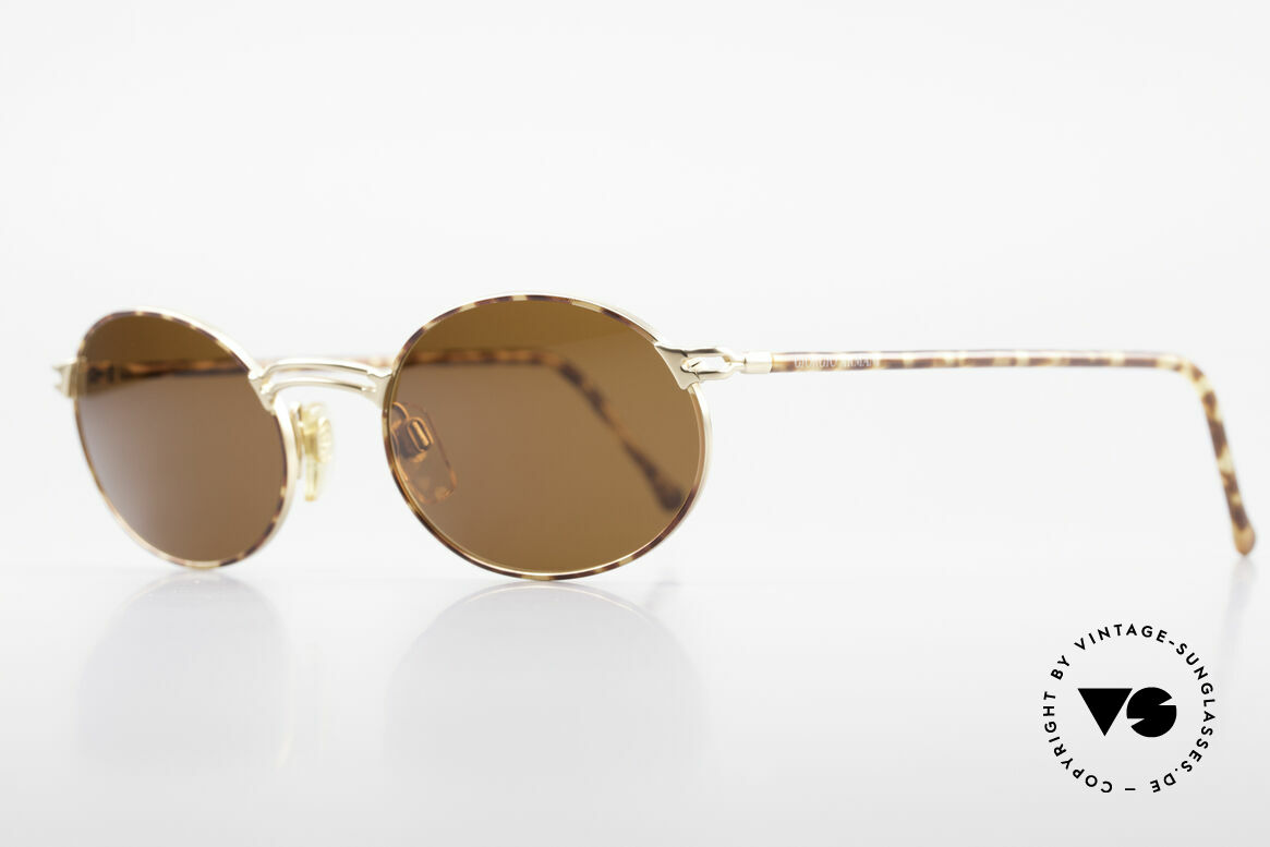 Giorgio Armani 194 Oval 90s Sunglasses No Retro, premium craftsmanship & interesting chestnut color, Made for Men and Women