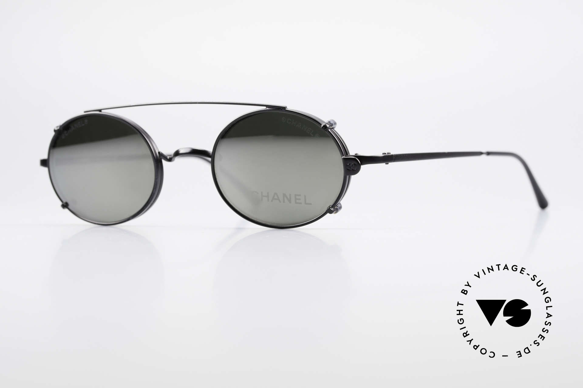 chanel glasses with clip on sunglasses