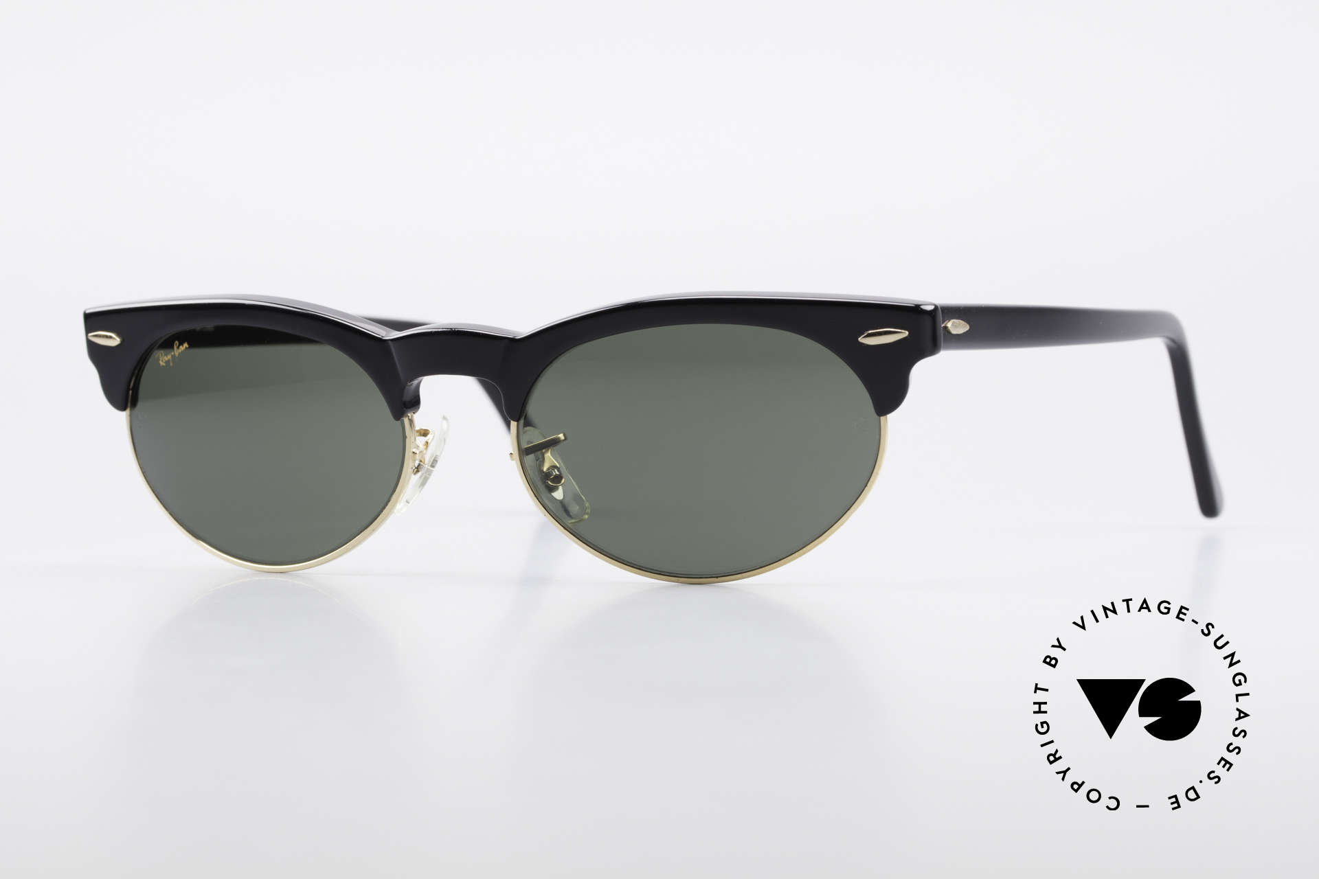 ray ban oval sunglasses black