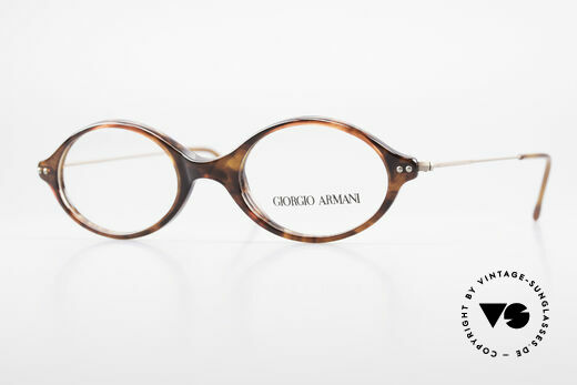 giorgio armani wire framed round glasses
