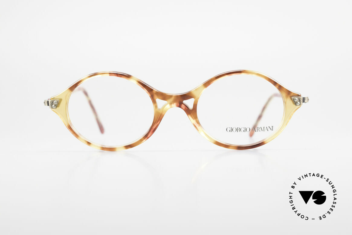 Giorgio Armani 339 Small Oval 90's Eyeglasses, vintage designer eyeglass-frame by Giorgio Armani, Made for Men and Women