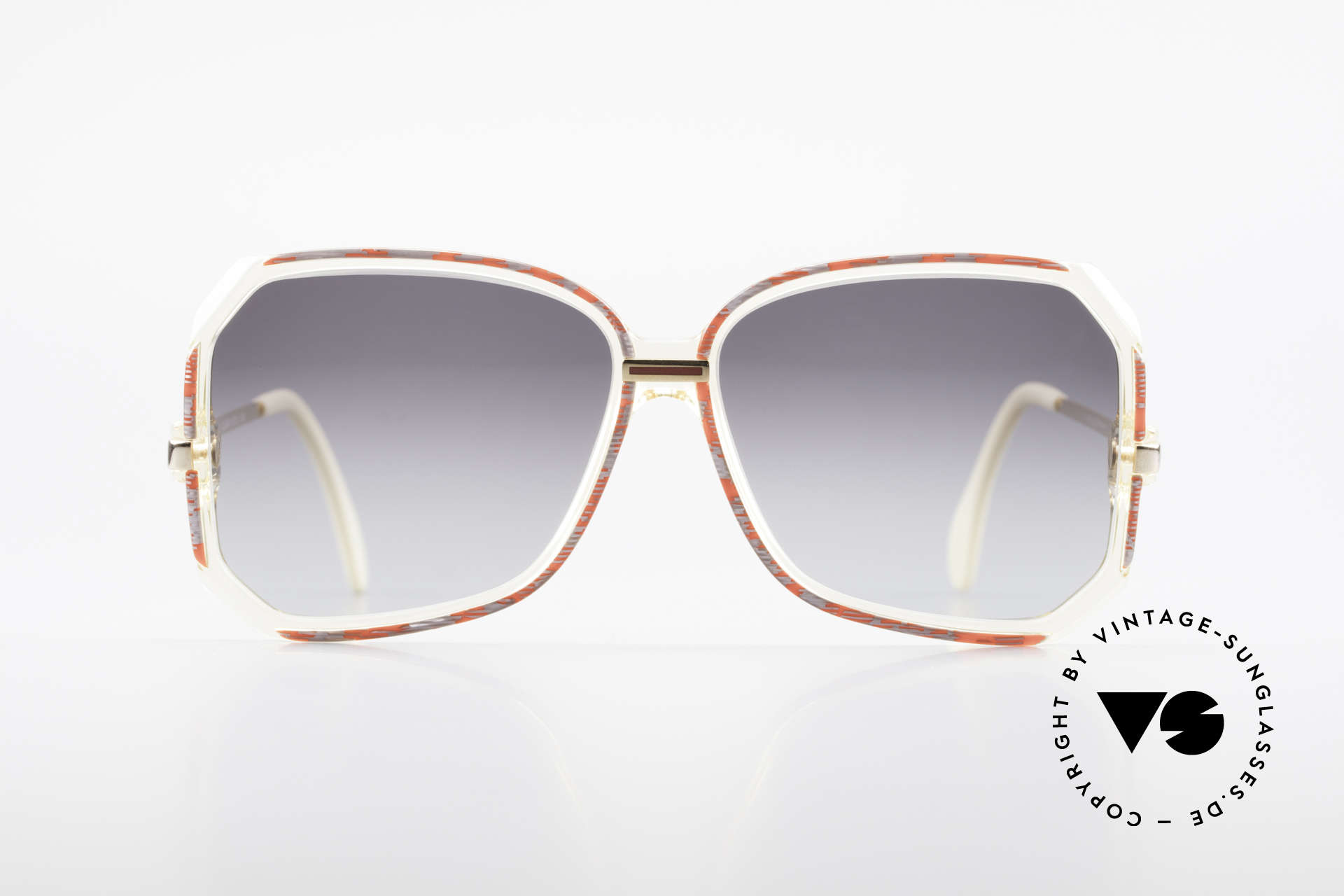 Cazal 167 West Germany 80's Shades, great combination of transparency, color & shape, Made for Women