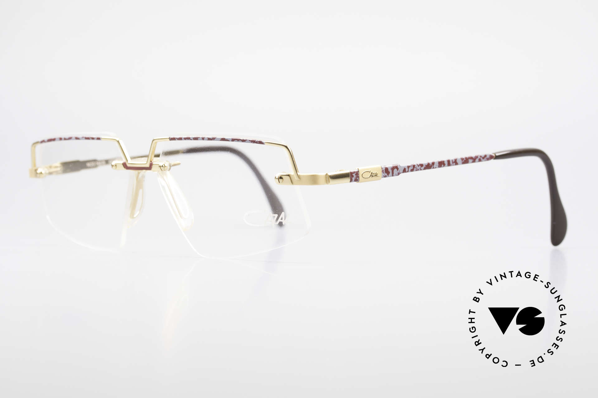 cazal gold frame glasses