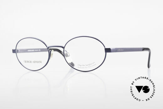giorgio armani wire framed round glasses