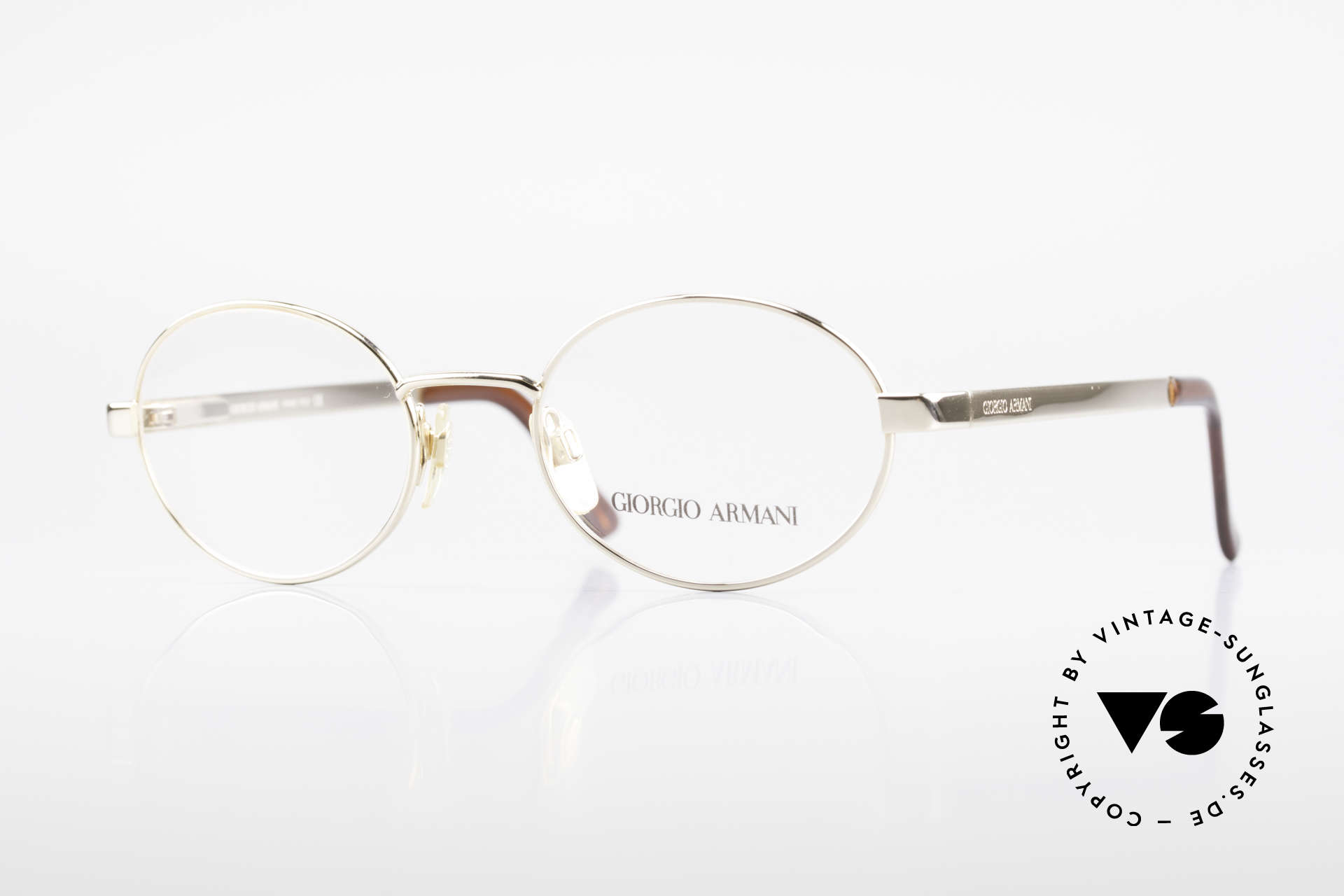 Giorgio Armani 257 Designer Vintage Frame Oval, oval designer eyeglass-frame by GIORGIO ARMANI, Made for Men and Women
