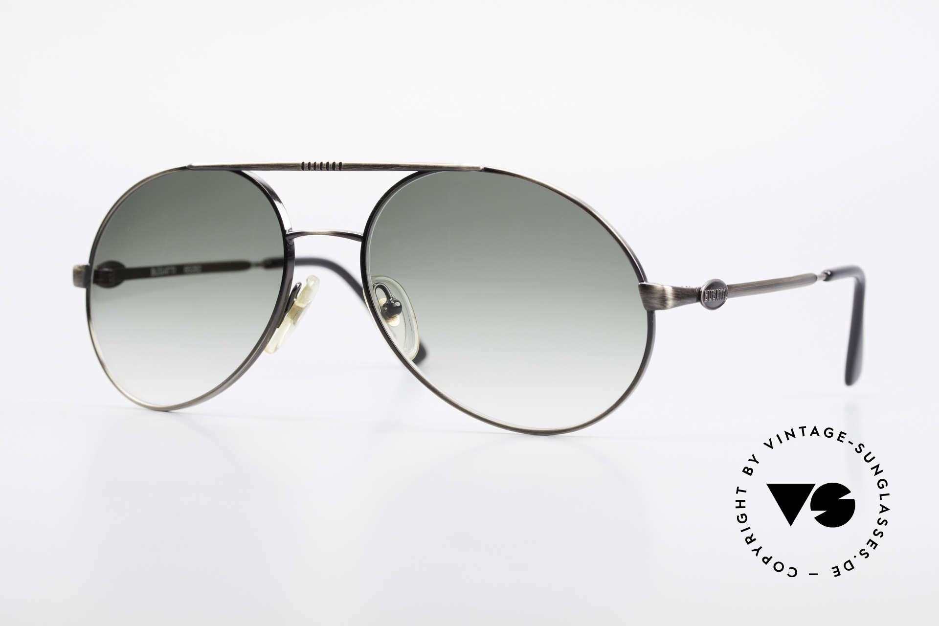 Bugatti 65282 Original 80's Shades No Retro, rare vintage Bugatti designer sunglasses from 1988, Made for Men