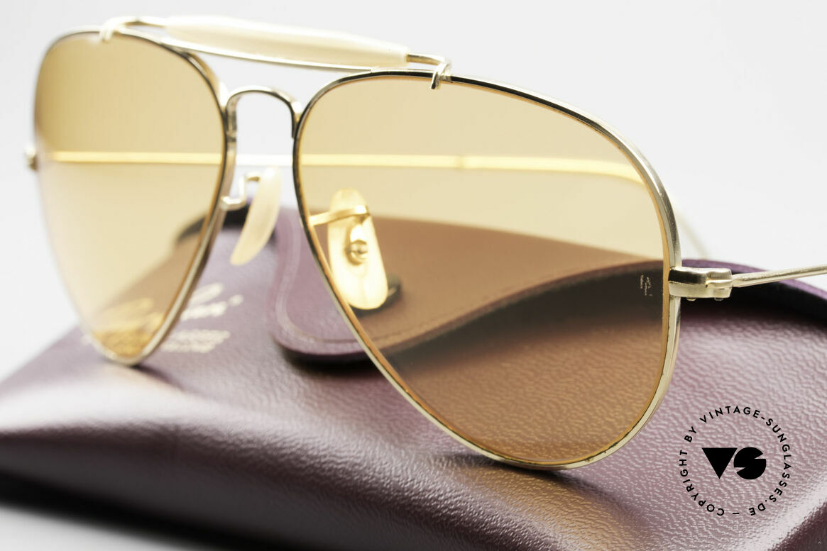 Sunglasses Ray Ban Outdoorsman Ambermatic Changeable Lenses Vintage