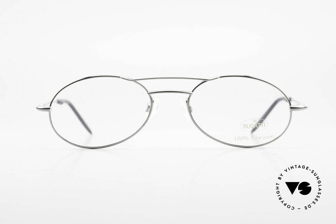 Bugatti 18861 Men's Titanium Eyeglasses, outstanding craftsmanship (lightweight 15g frame), Made for Men