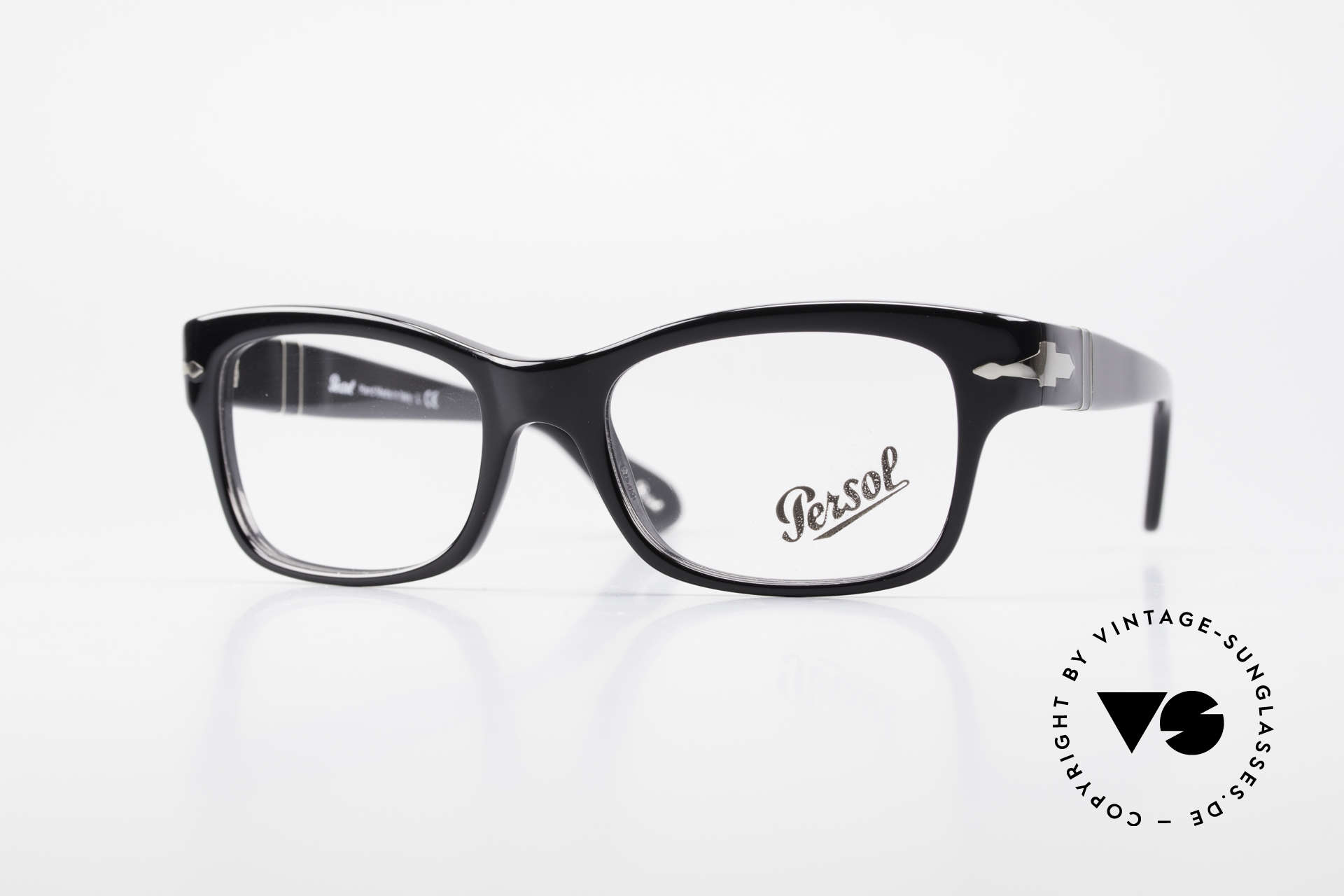 Persol 3054 Vintage Glasses Classic Frame, very elegant Persol eyeglass-frame from Italy, Made for Men and Women