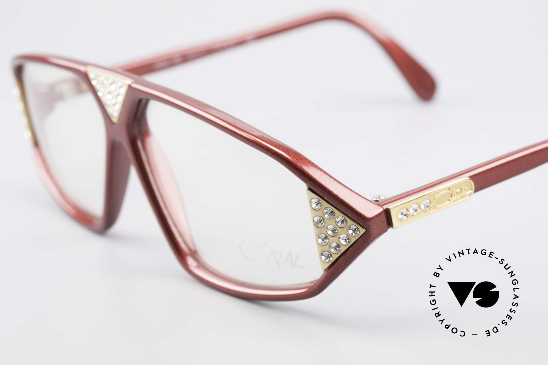 Glasses Cazal 199 80's Rhinestone Eyeglasses