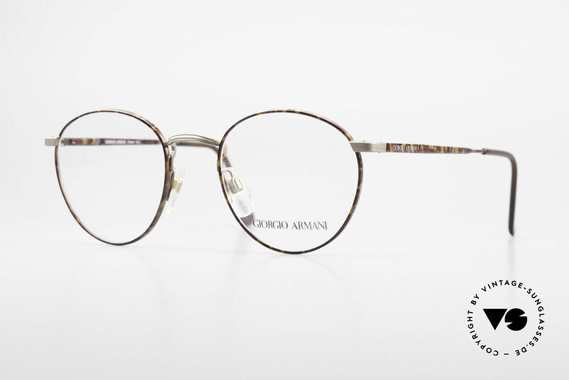 Giorgio Armani 166 No Retro Glasses 80's Panto, panto GIORGIO ARMANI vintage designer eyeglasses, Made for Men