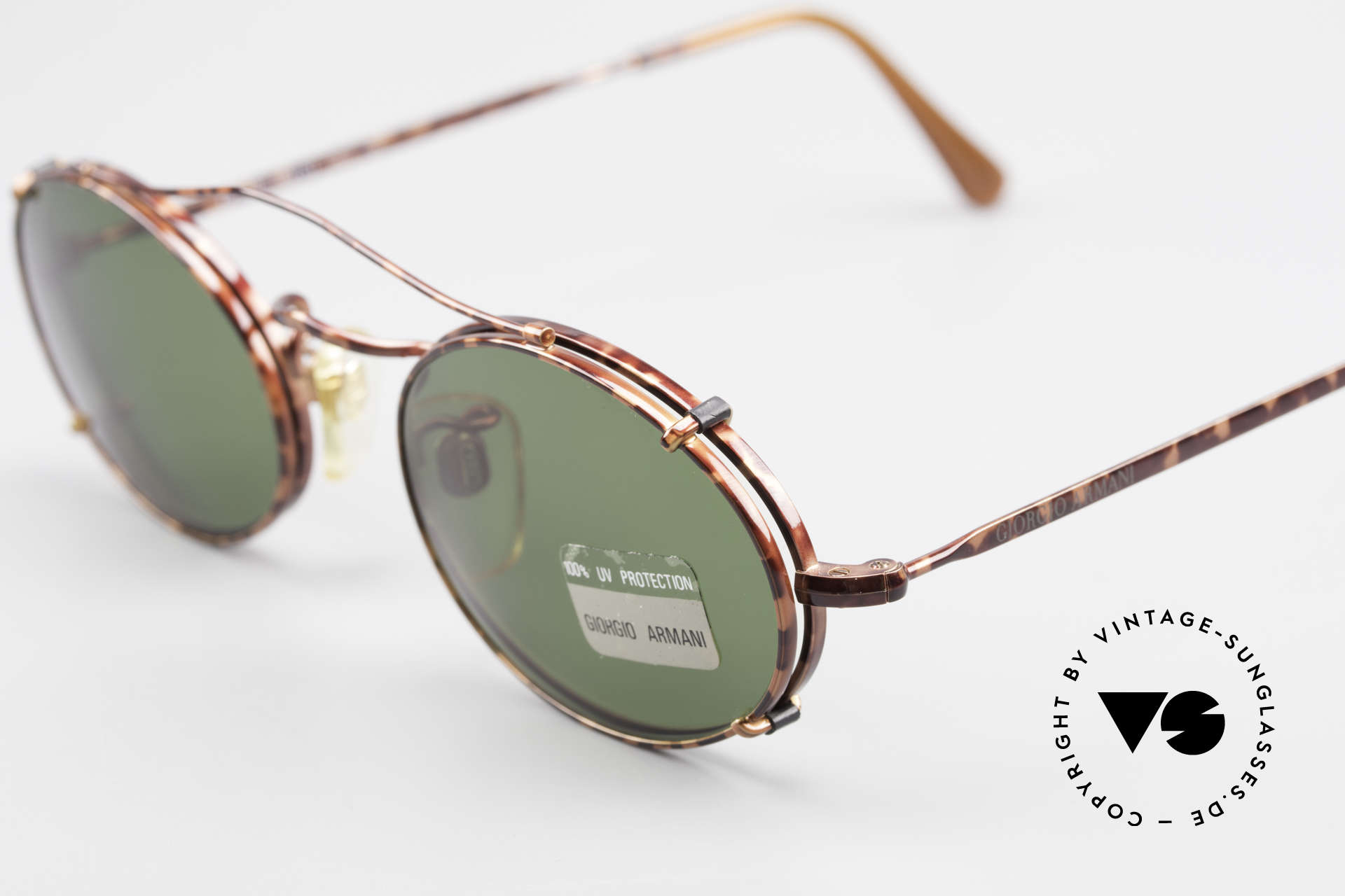 armani glasses clip on