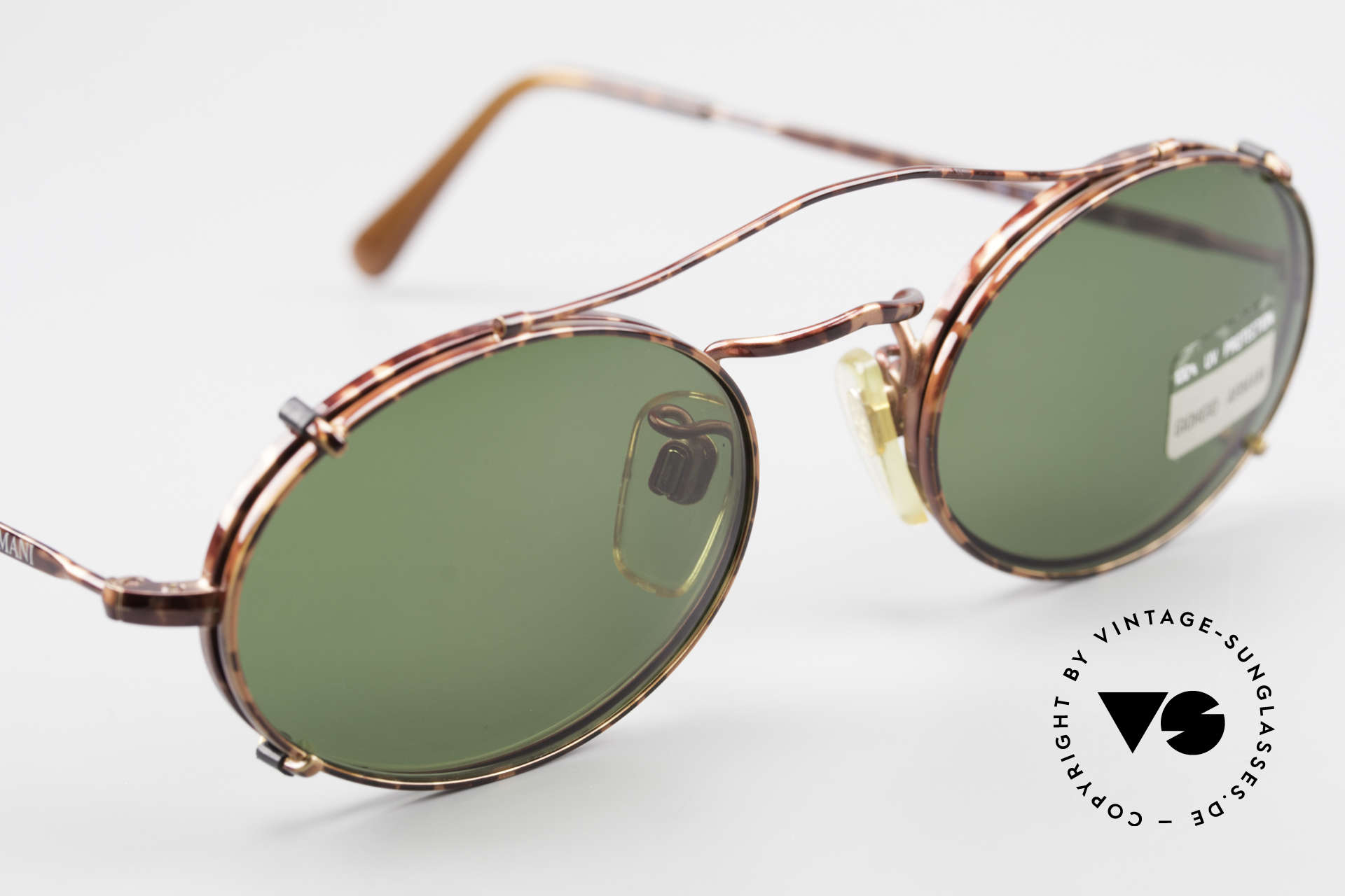 armani glasses clip on