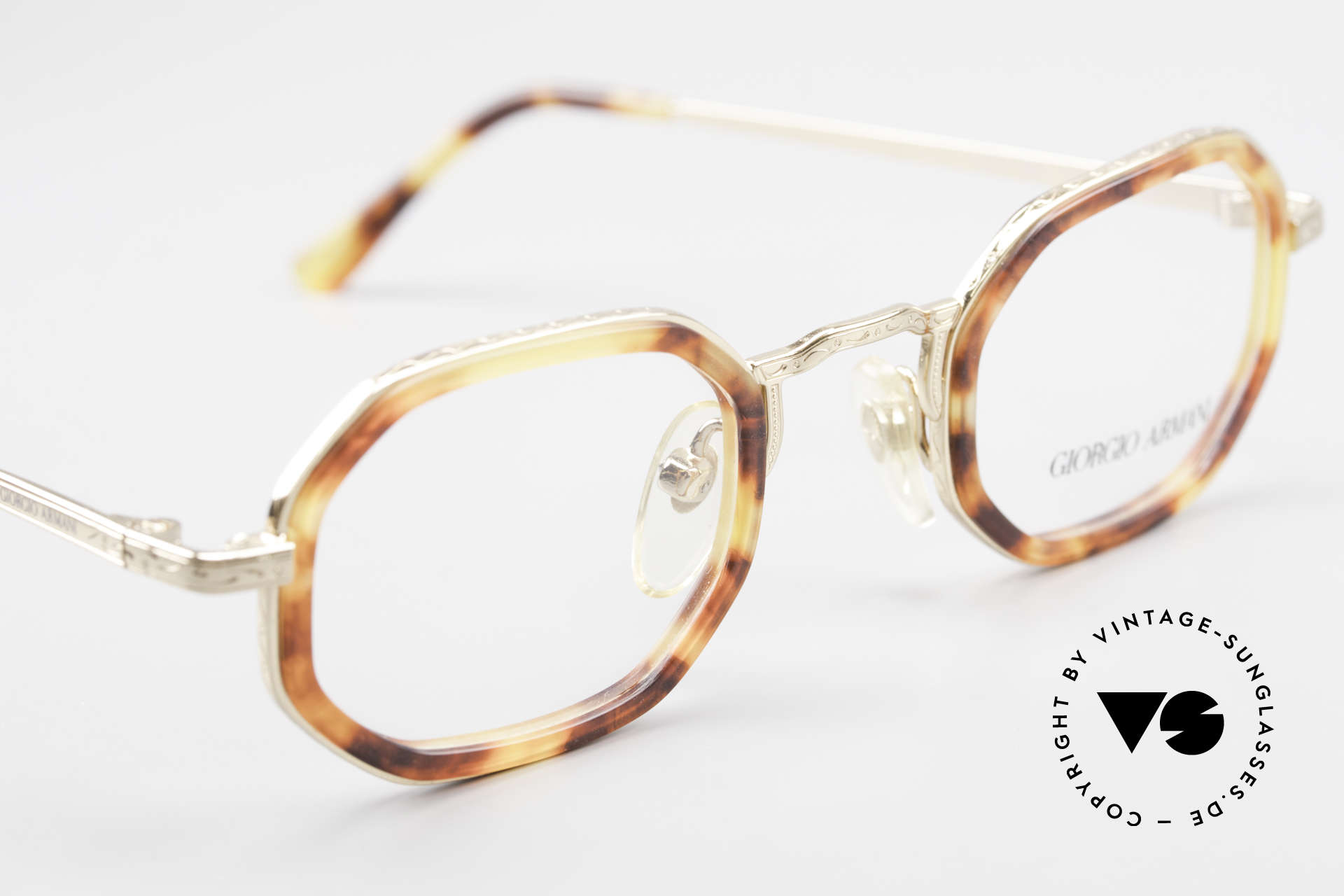 Glasses Giorgio Armani 143 Octagonal Vintage Eyeglasses