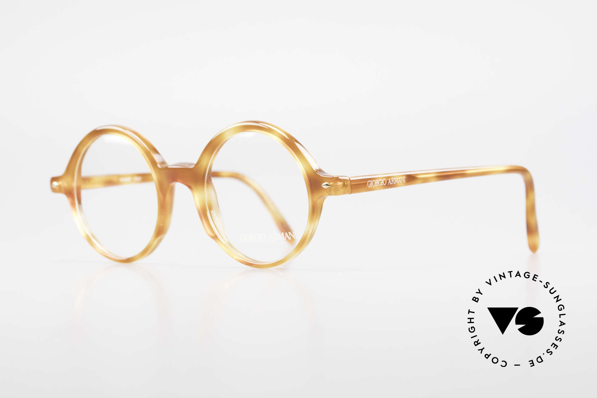 Giorgio Armani 319 Old 1980's Eyeglasses Round, top Italian craftsmanship, (1. class comfort), unisex!, Made for Men and Women