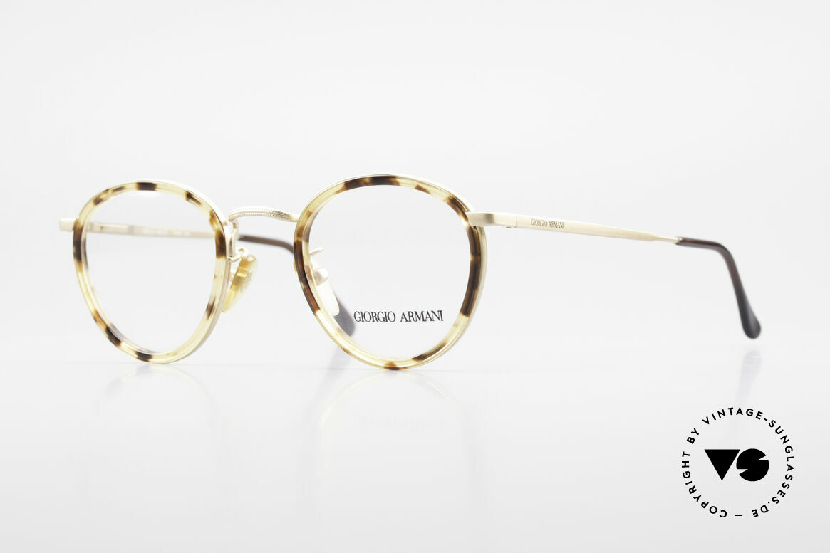 Giorgio Armani 159 Panto Glasses Windsor Rings, timeless vintage Giorgio Armani designer eyeglasses, Made for Men