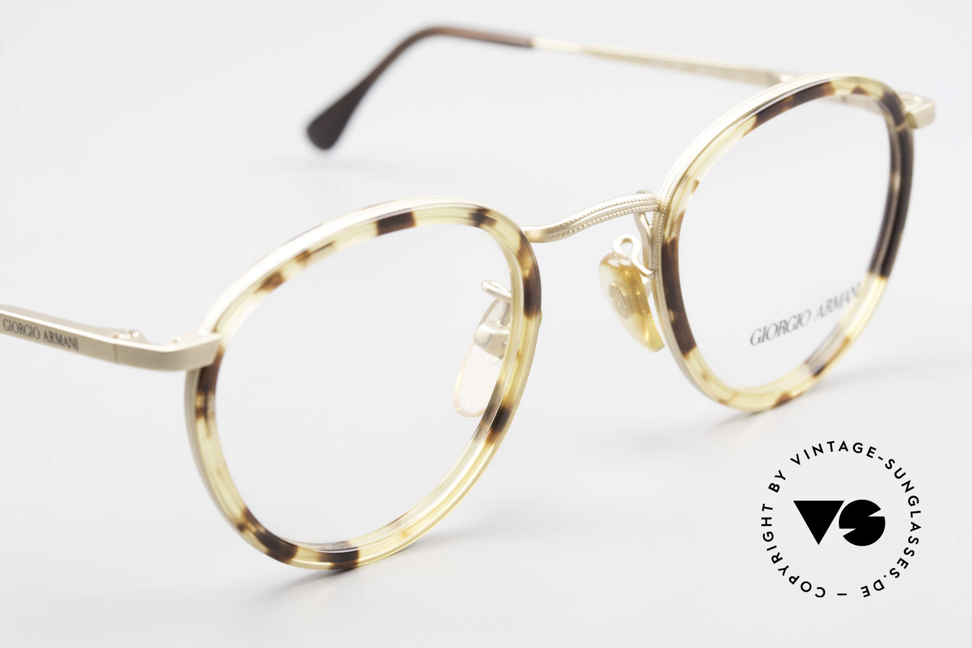 Giorgio Armani 159 Panto Glasses Windsor Rings, unworn, NOS (like all our vintage designer eyewear), Made for Men
