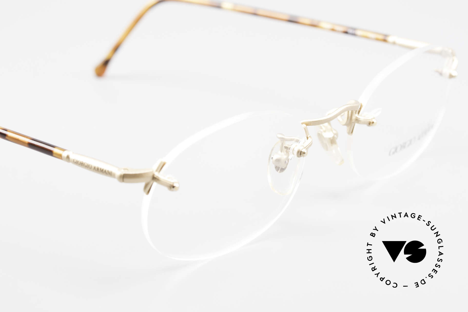 Glasses Armani 197 Rimless Vintage Eyeglasses