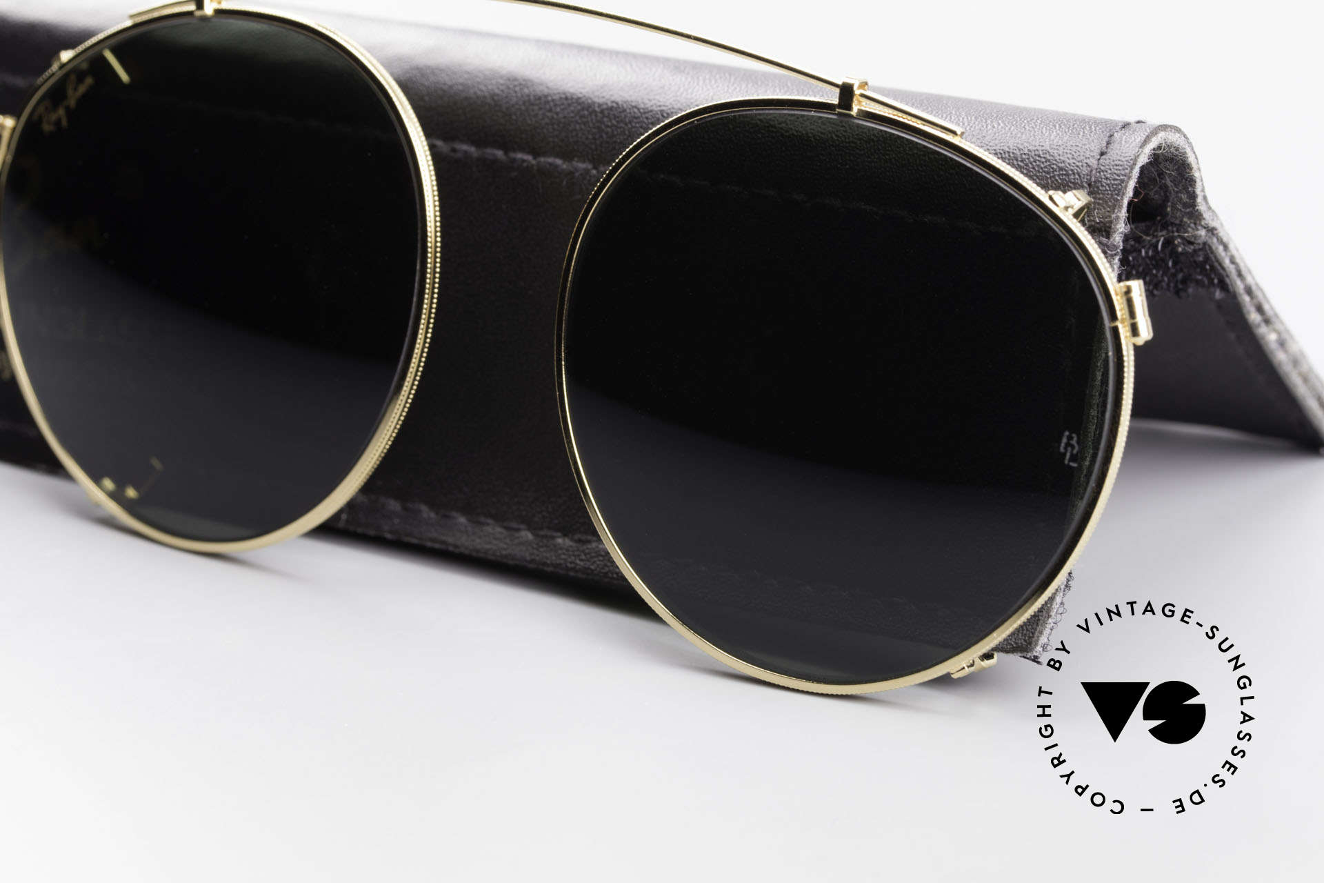 Sunglasses Ray Ban Round Metal 49 Clip On B&L USA Mineral Sun Lenses