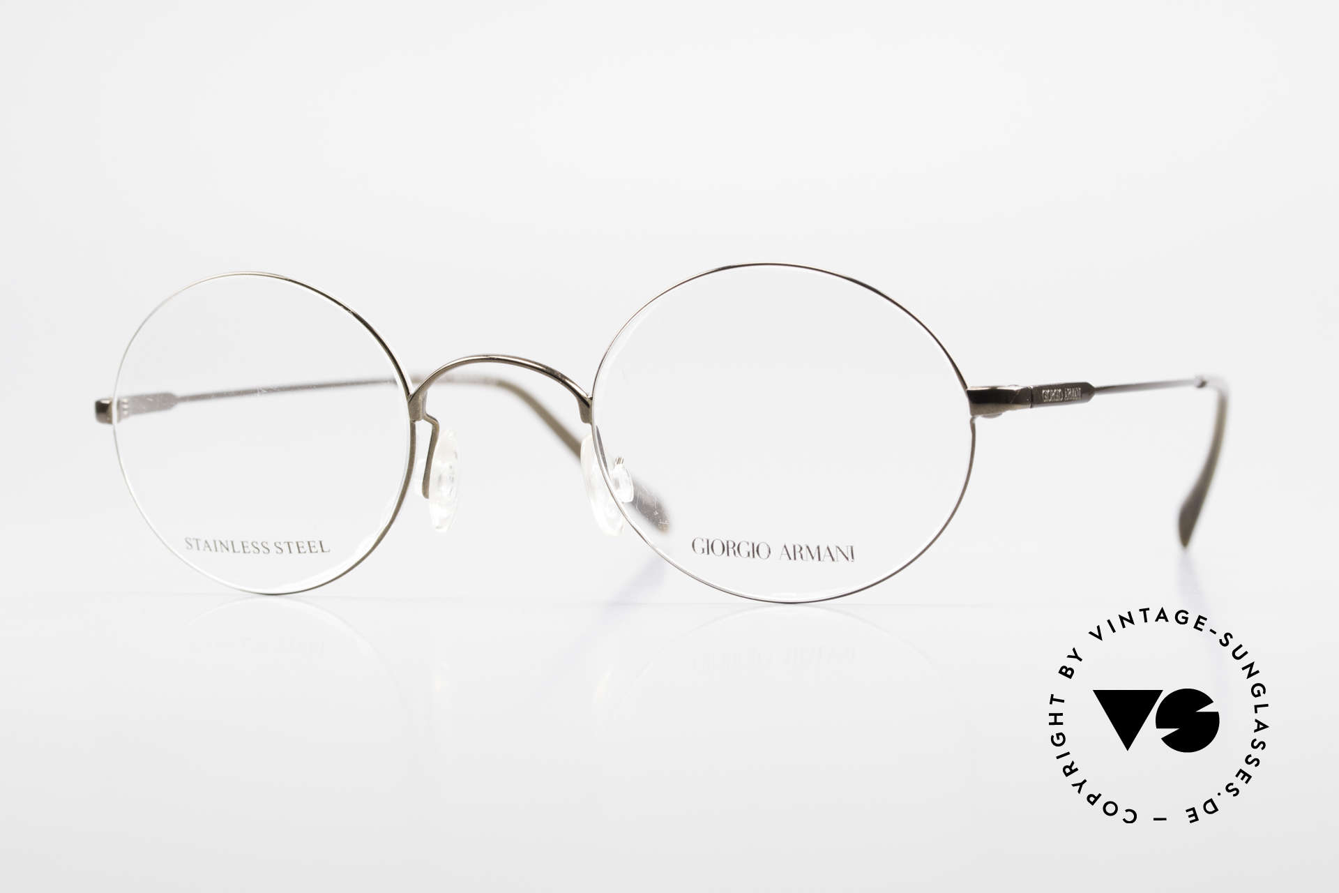 armani round eyeglasses