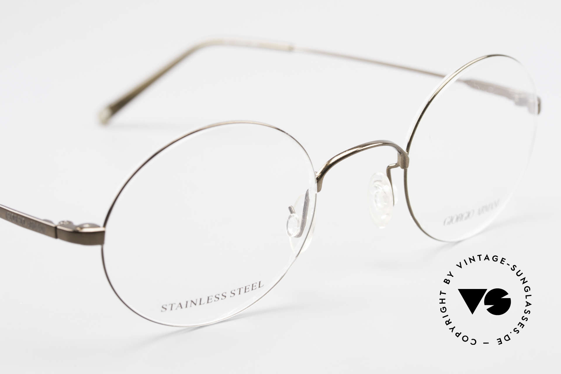 armani round glasses