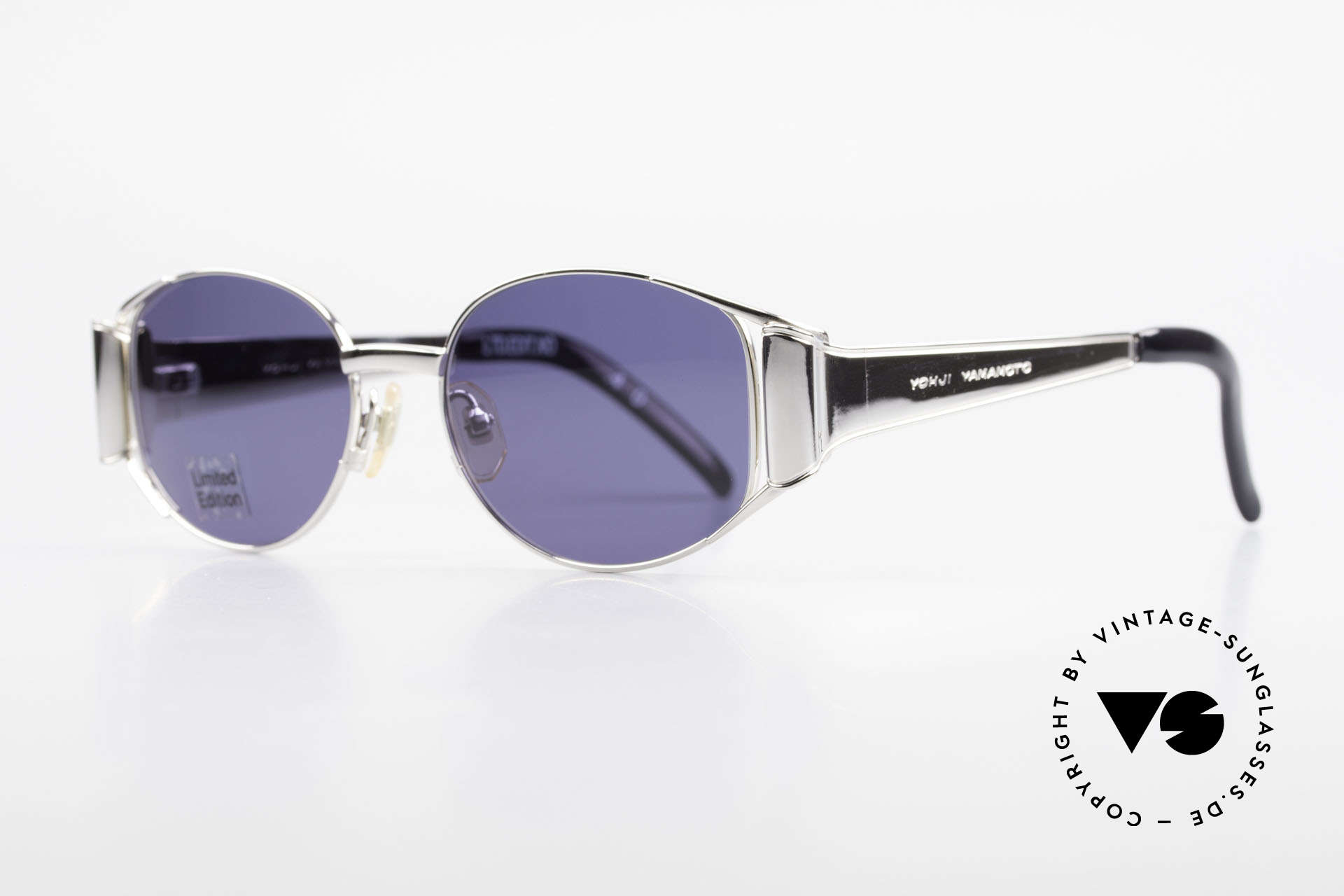 Yohji Yamamoto 52-5107 Limited Edition Sunglasses, massive metal frame in high-end quality (made in Japan), Made for Men and Women