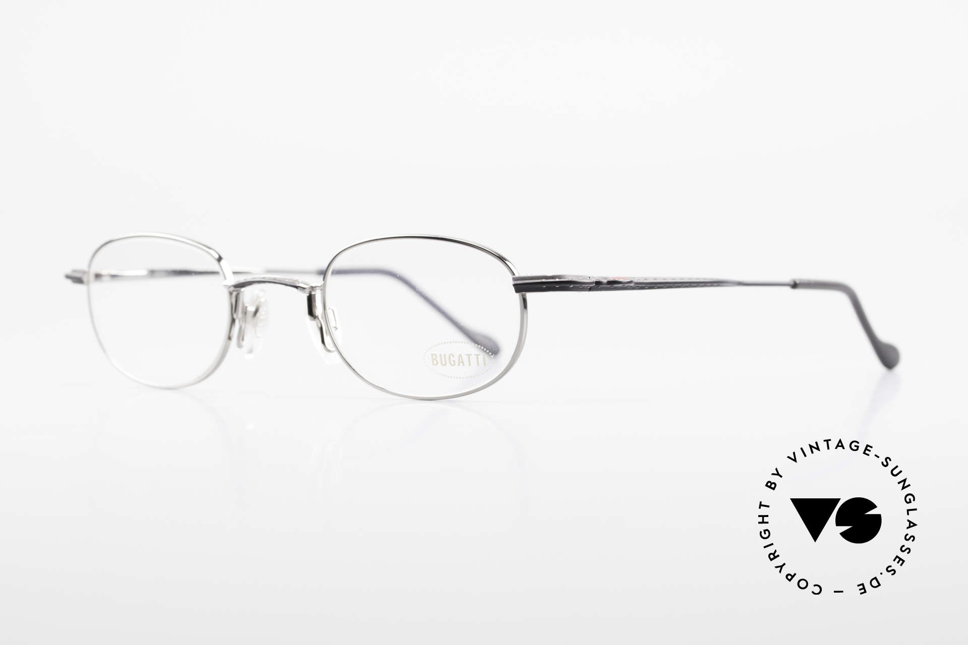 Bugatti 23562 Rare 90's Luxury Eyeglasses, flexible spring hinges & lightweight Titanium parts, Made for Men