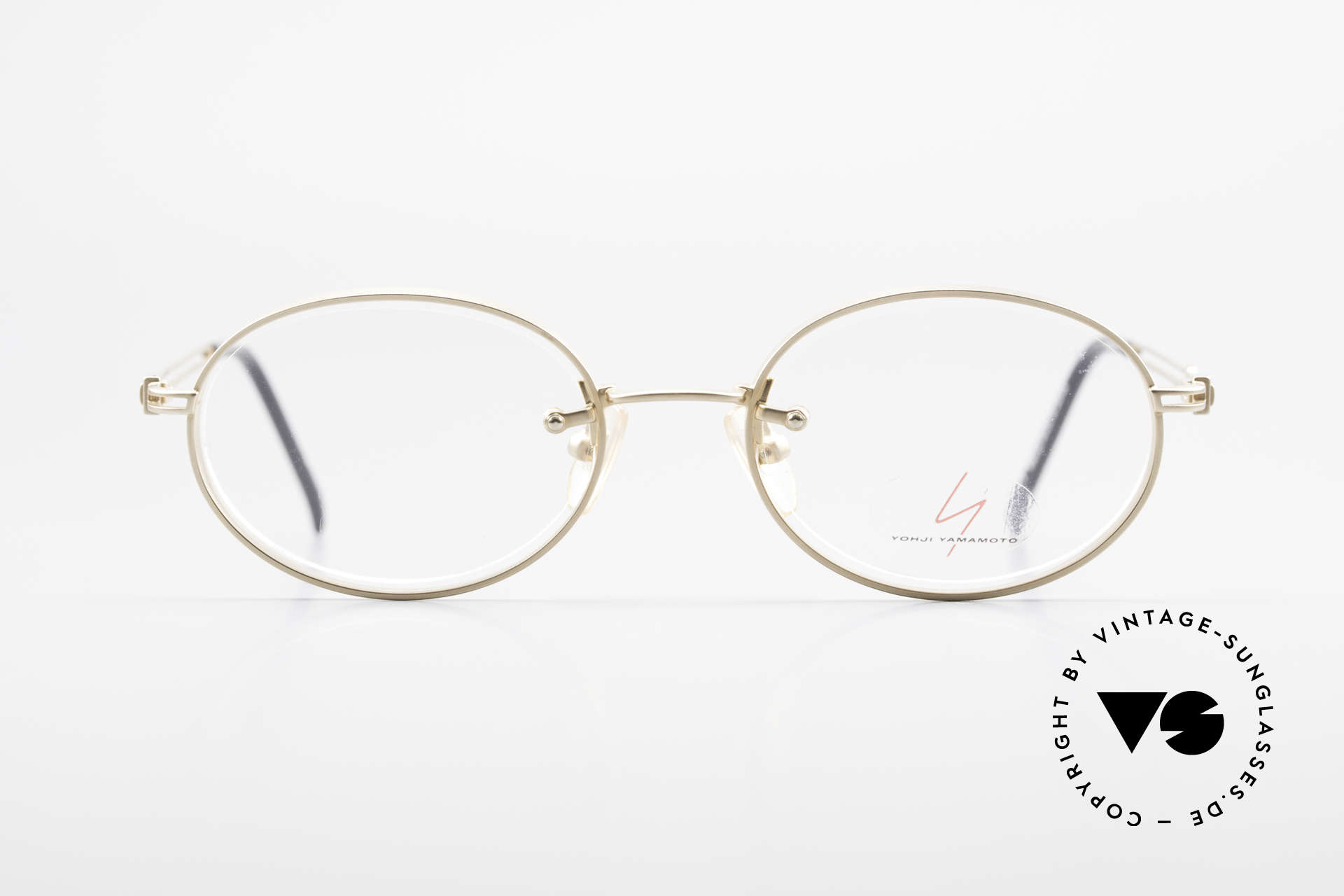 Glasses Yohji Yamamoto 51-5107 22kt Gold Plated Oval Frame