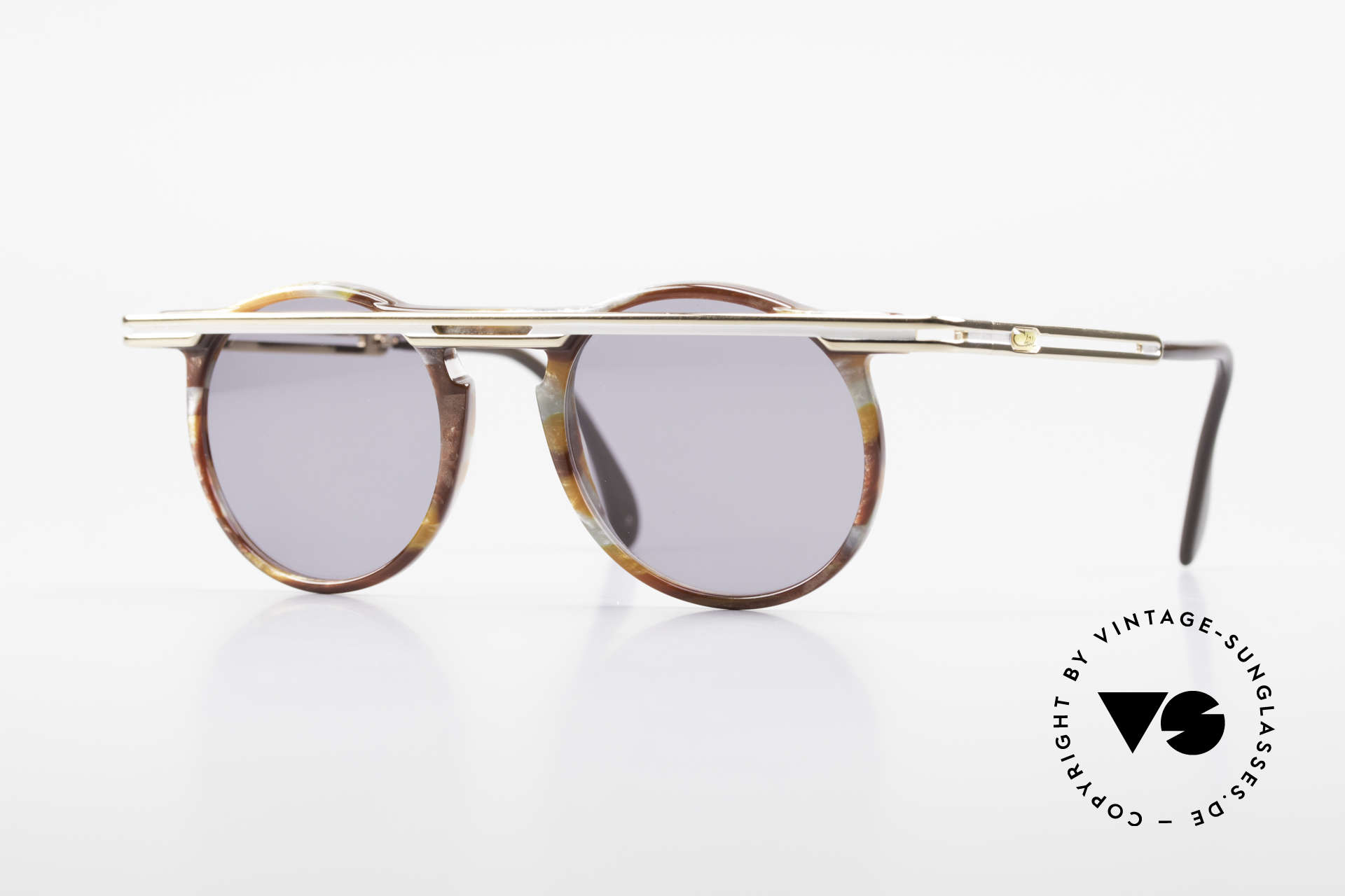 Cazal 648 Cari Zalloni Round Shades 90s, extraordinary CAZAL vintage sunglasses from 1990, Made for Men and Women