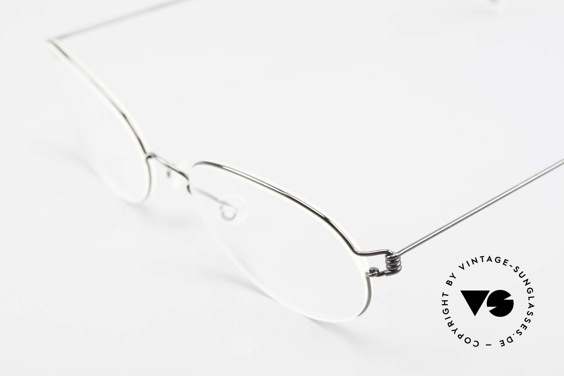 Glasses Lindberg Galar Air Titan Rim Oval Titanium Glasses Unisex