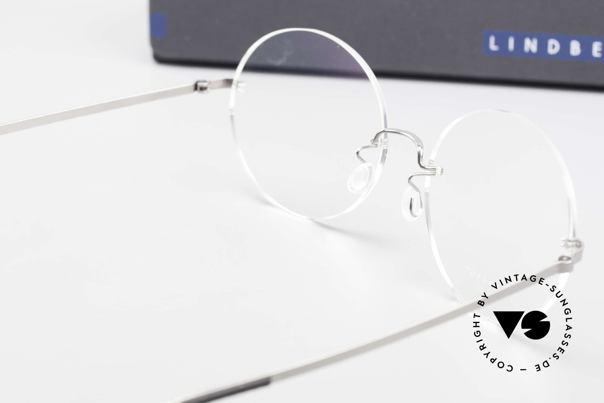 Glasses Lindberg 2333 Spirit Titan Round Rimless Titanium Frame