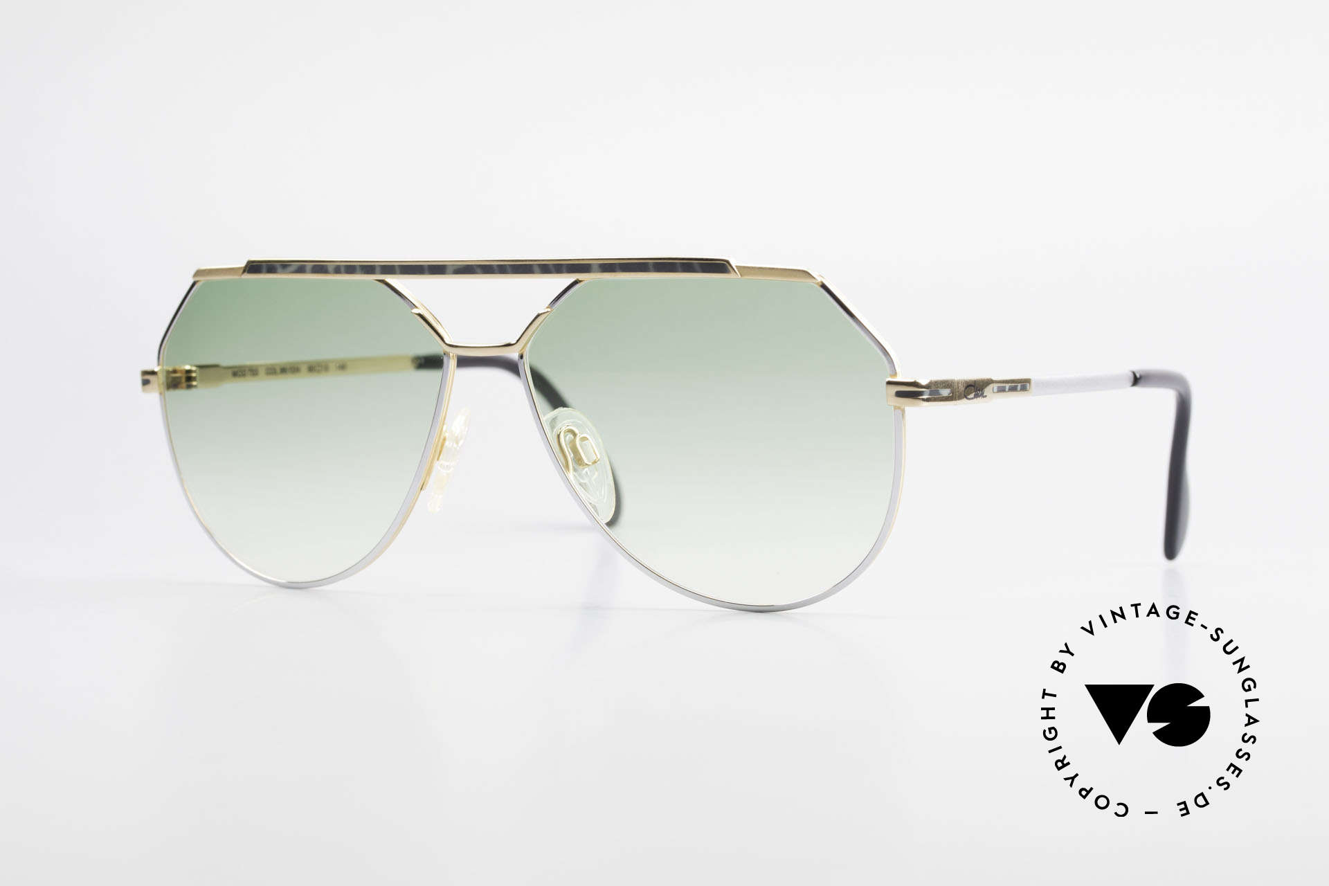 Cazal 733 Gold Plated 80's Sunglasses, striking CAZAL sunglasses for men from 1986/87/88, Made for Men