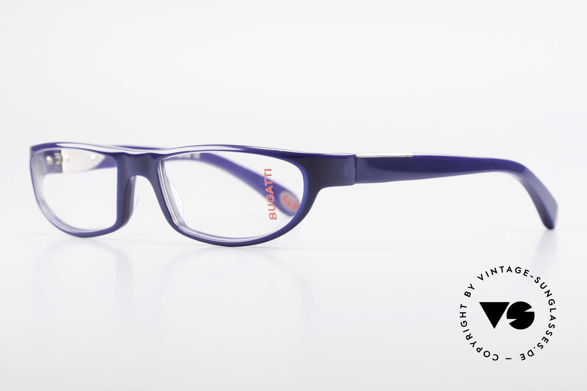 Bugatti 534 Men's Striking Plastic Frame, 1. class wearing comfort due to spring hinges, Made for Men