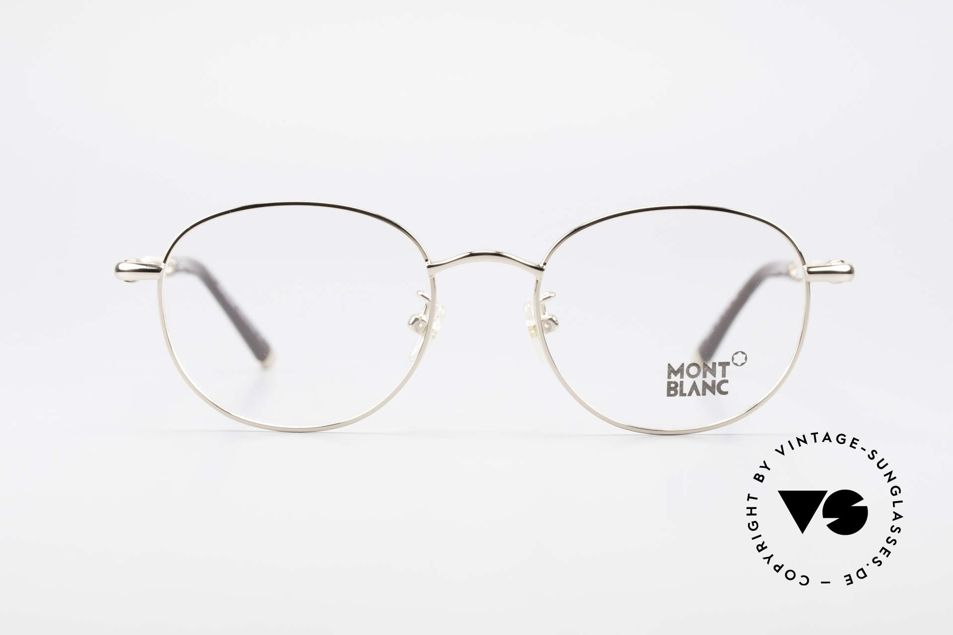 Montblanc MB392 Luxury Panto Frame Rose Gold, top-notch craftsmanship with flexible spring hinges, Made for Men and Women