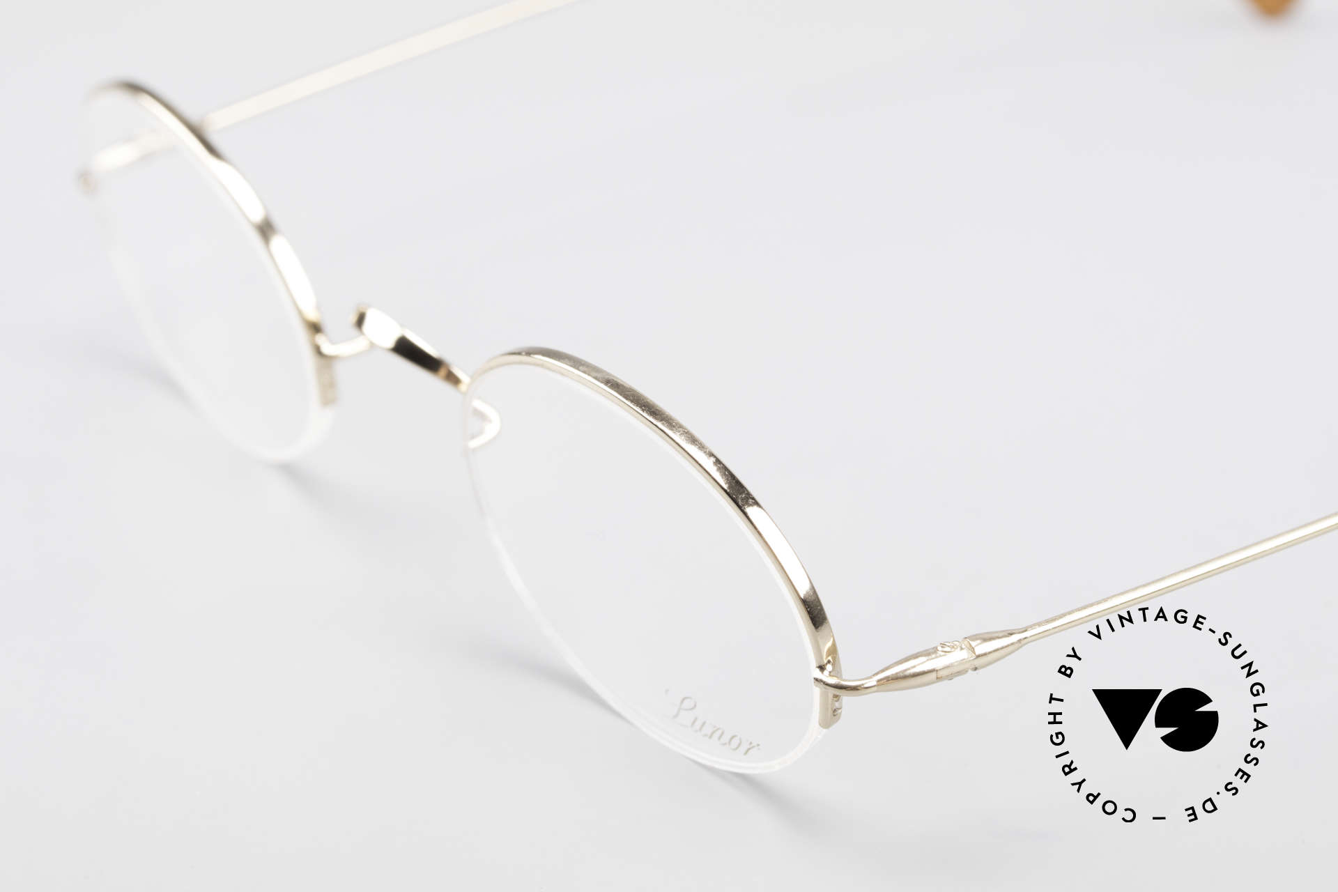Glasses Lunor Classic Oval Semi Rimless Vintage Frame