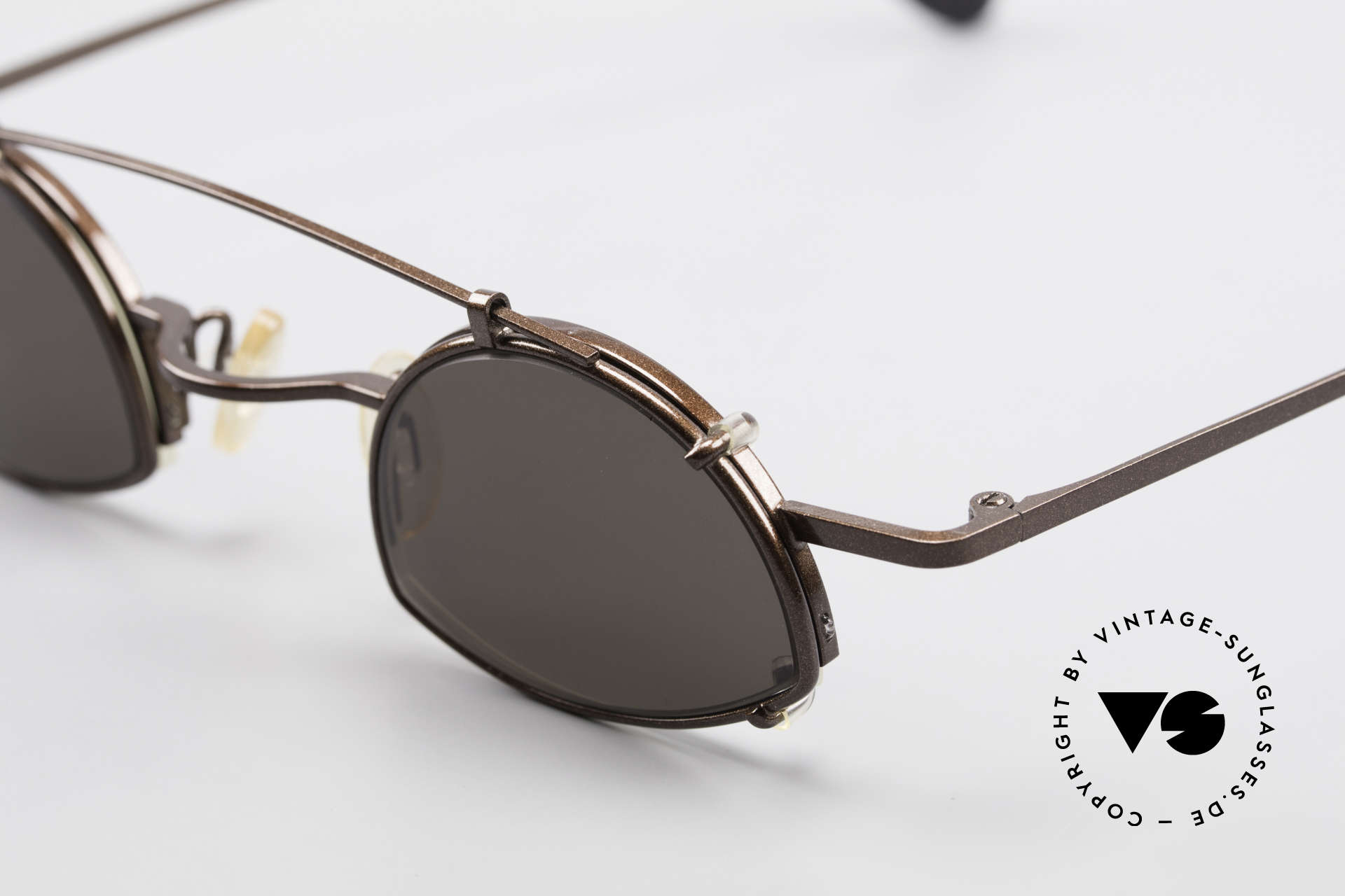 Theo Belgium Poco Small Frame With Clip On, unworn, one of a kind, Theo shades for all who dare ;), Made for Men and Women